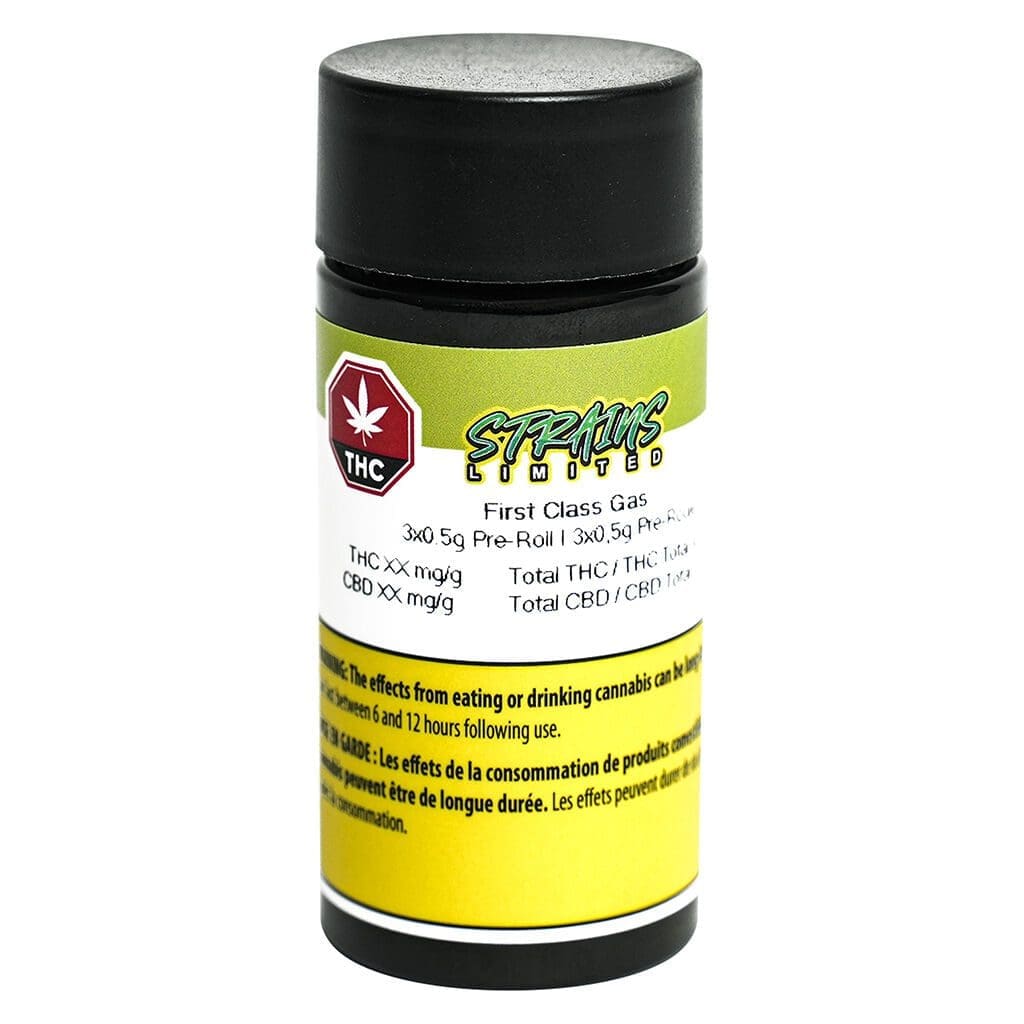 First Class Gas Pre-Rolls 3 Pack by Strains