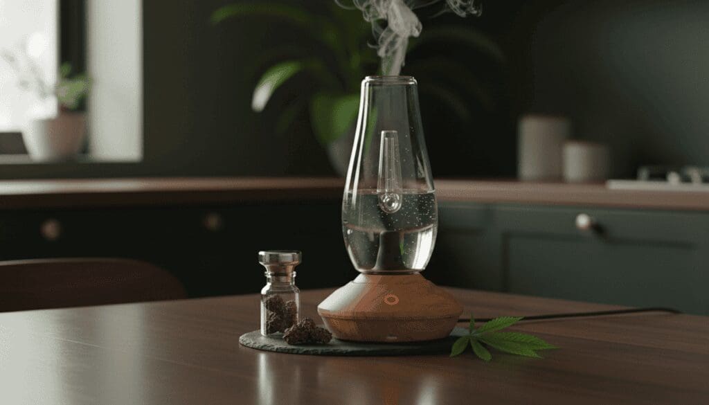 Zenco Flow wood desktop vaporizer for dry herbs