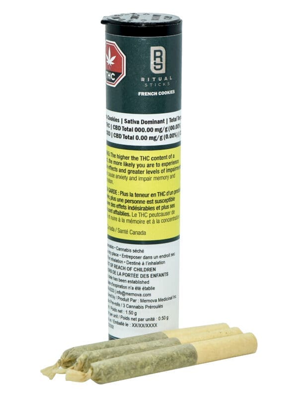 French Cookies Pre-Rolls 3 Pack – Ritual | Hybrid | Montrose